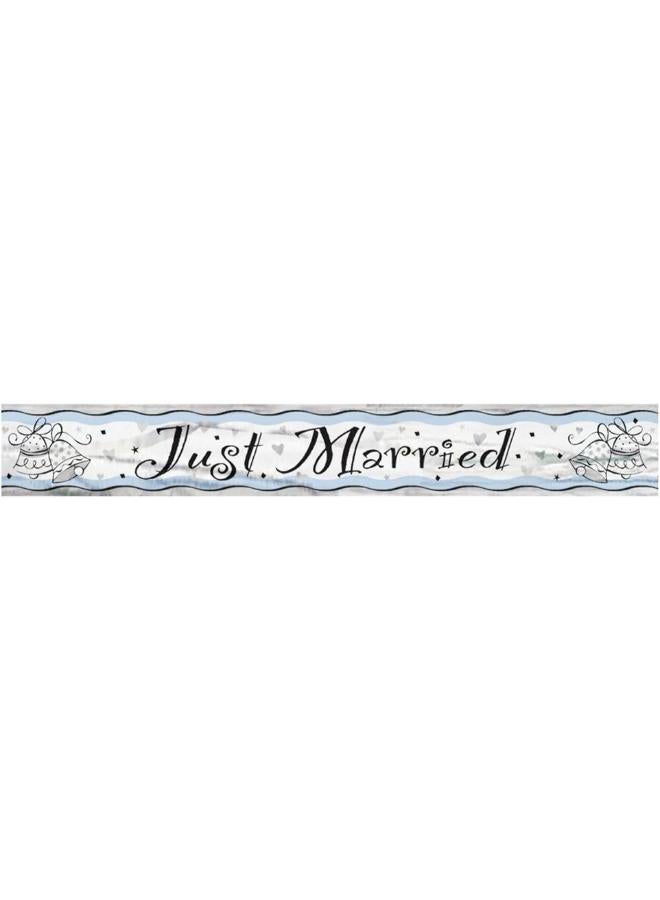 GTG TOYS Unique 12ft Foil Just Married Banner - Image 1
