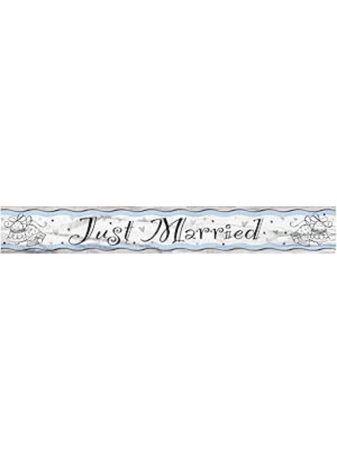 GTG TOYS Unique 12ft Foil Just Married Banner - Image 3