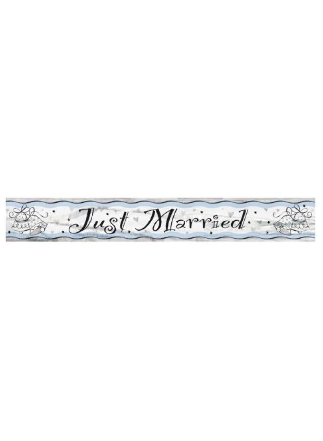 GTG TOYS Unique 12ft Foil Just Married Banner - Image 2