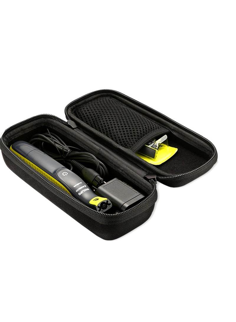 VIUAUAX Hard Case for Philips Norelco OneBlade QP2520 QP2530 QP2620 QP2630, Travel Organizer Carrying Bag for Philips Norelco One Blade Hybrid Electric Trimmer and Shaver -Black  - Image 1