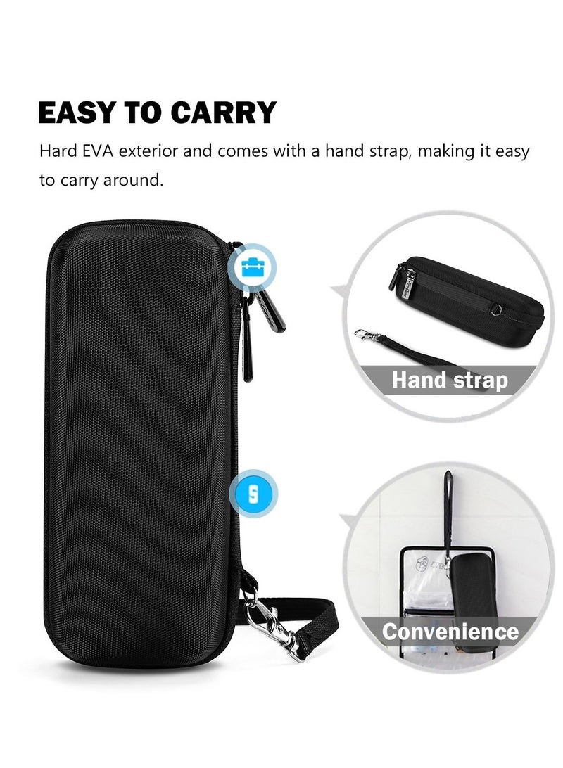 VIUAUAX Hard Case for Philips Norelco OneBlade QP2520 QP2530 QP2620 QP2630, Travel Organizer Carrying Bag for Philips Norelco One Blade Hybrid Electric Trimmer and Shaver -Black  - Image 3