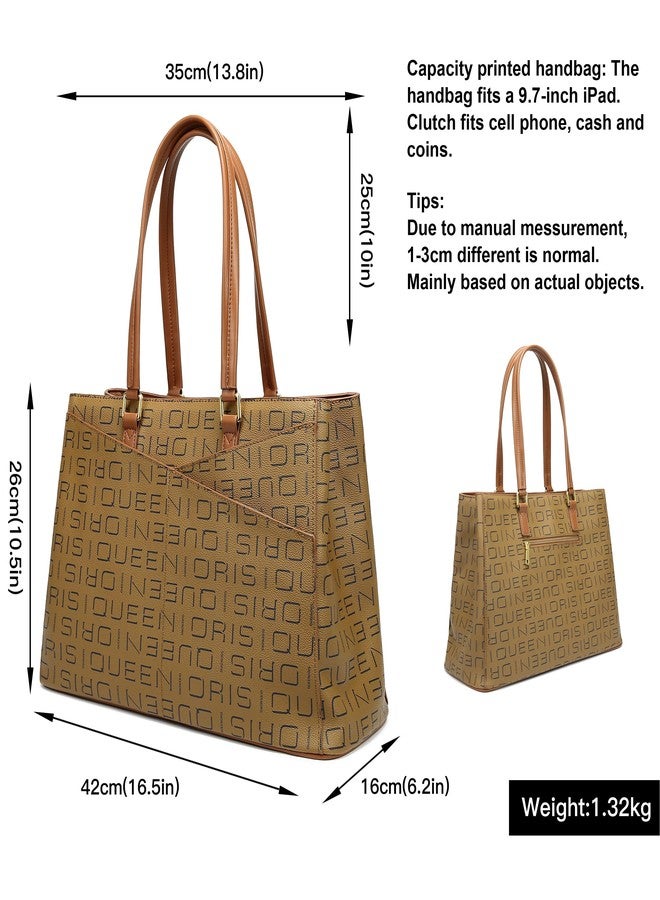 Queenoris Large Work Tote Bag for Women, 15.6 inch Laptop Computer Bag Top Handle Handbag, Teacher Bag Professional Briefcase - Image 4