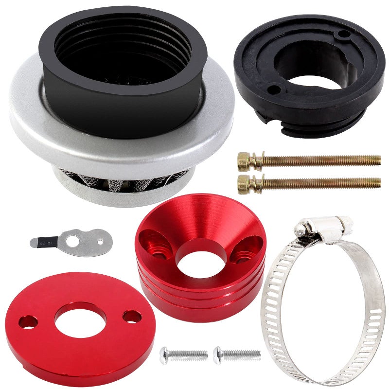 YOFMOO Filter 42mm 43mm 44mm Adapter Velocity Stack for 33cc 43cc 47cc 49cc 50cc 52cc Minimoto 2stroke Dirt Mini Pocket Bike Kids ATV Go Kart Big Foot Goped Blad Gas Powered Scooter X1 X2 X3 X6