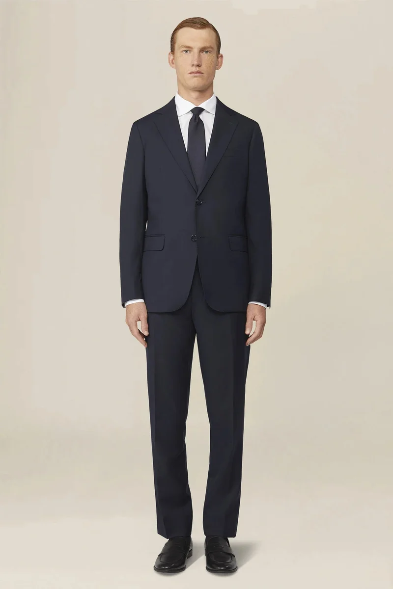 Doppelganger Men's single breasted blazer - DK Blue