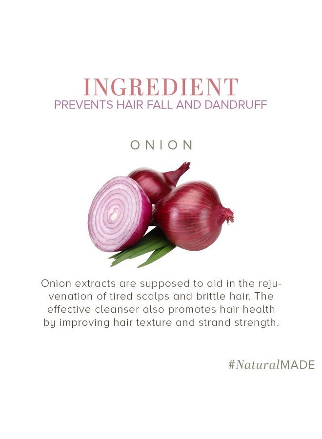 كادي نيتشورال شامبو/منظف البصل الطبيعي من Khadi | خالٍ من كبريتات لوريل الصوديوم والبارابين | تركيبة مغذية لفروة الرأس | يتحكم في قشرة الرأس وتساقط الشعر | خالٍ من البارابين | مناسب لجميع أنواع الشعر | 650 مل - Image 4