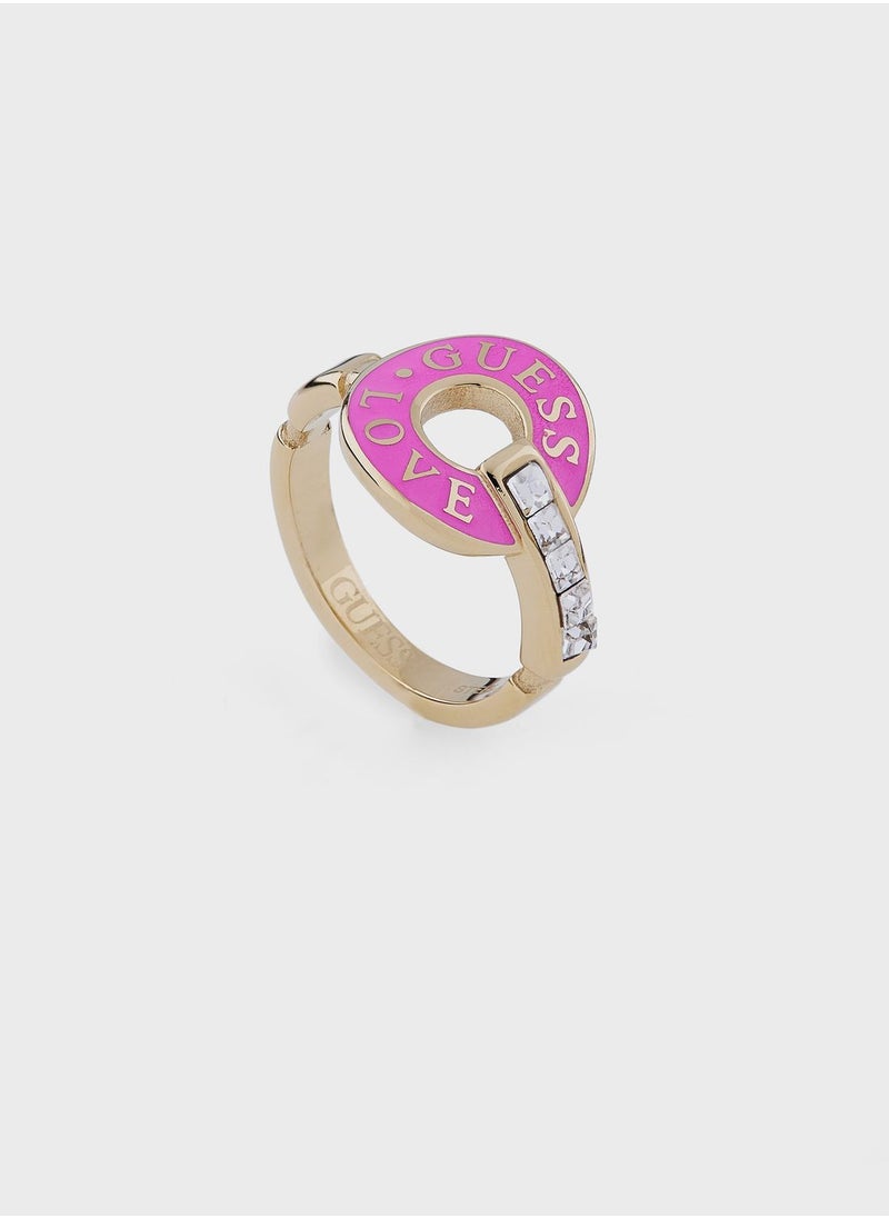 GUESS - Round Solitaire Ring - Image 1