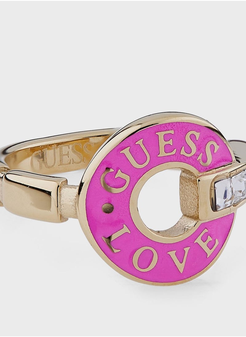 GUESS - Round Solitaire Ring - Image 1