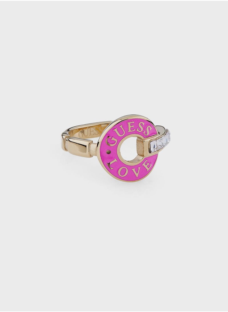 GUESS - Round Solitaire Ring - Image 1