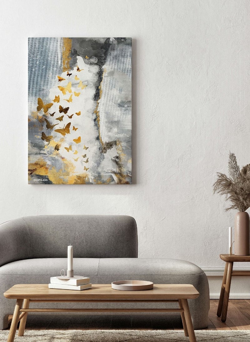 مودكلاس لوحة جدارية كانفس-بتصميم فراشة - Image 1