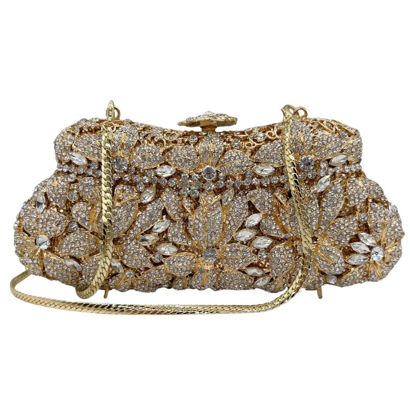 Mermaid Handmade Diamond Evening Bag Hollow Metal Hard Box Full Diamond Handheld Women'S Bag Stone Clutch - Image 5