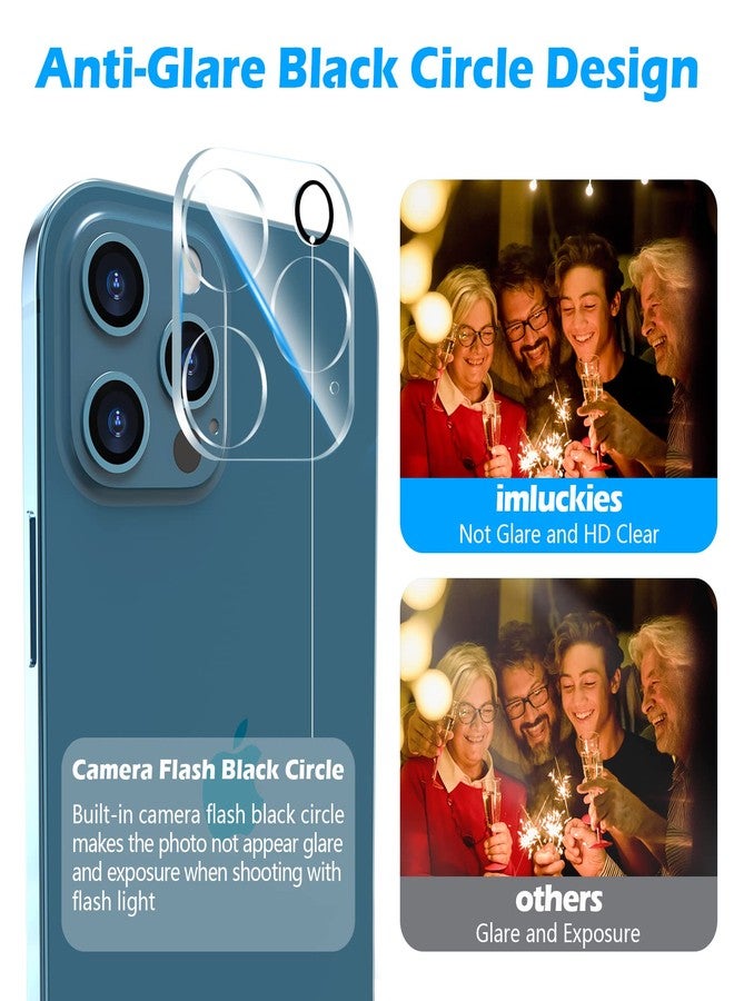 imluckies Camera Lens Protector for iPhone 12 Pro Max 6.7" Tempered Glass, HD Clear & 9H Hardness, Case-Friendly, Scratch Resistant, Easy Installation, Clear[3 Pack] - Image 3