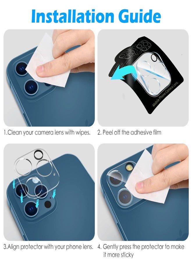 imluckies Camera Lens Protector for iPhone 12 Pro Max 6.7" Tempered Glass, HD Clear & 9H Hardness, Case-Friendly, Scratch Resistant, Easy Installation, Clear[3 Pack] - Image 4