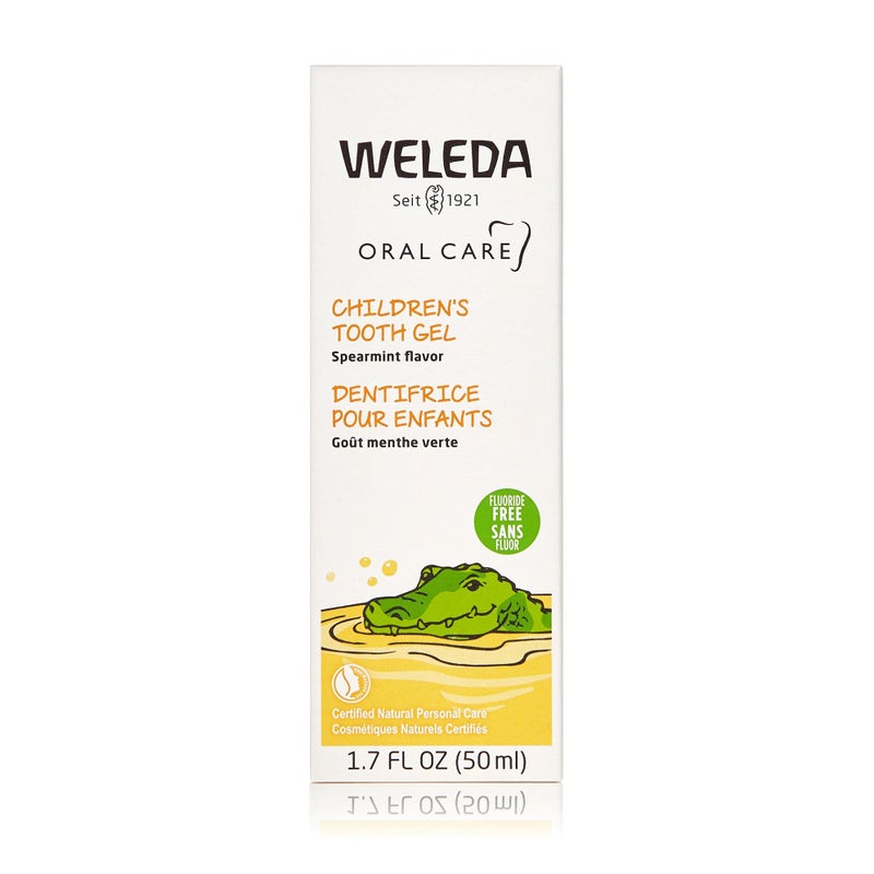 Weleda Oral Care Childrens Tooth Gel, 1.7 Fluid Ounce, Fluoride Free, Spearmint Flavor, Plant Rich Toothpaste with Calendula, Silica and Fennel - Image 2