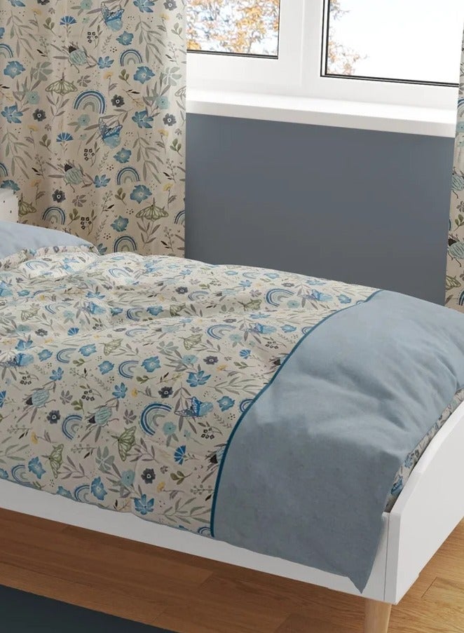 تى ام هوم طقم أطفال الفراشة 3 قطع من TM Home – كيس لحاف، كيس مخدة، وملاية استك – قطن طبيعي 100%  - Image 3