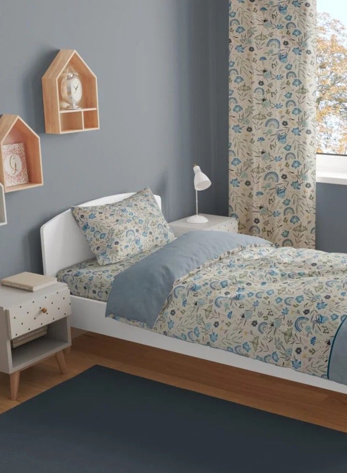 تى ام هوم طقم أطفال الفراشة 3 قطع من TM Home – كيس لحاف، كيس مخدة، وملاية استك – قطن طبيعي 100%  - Image 2