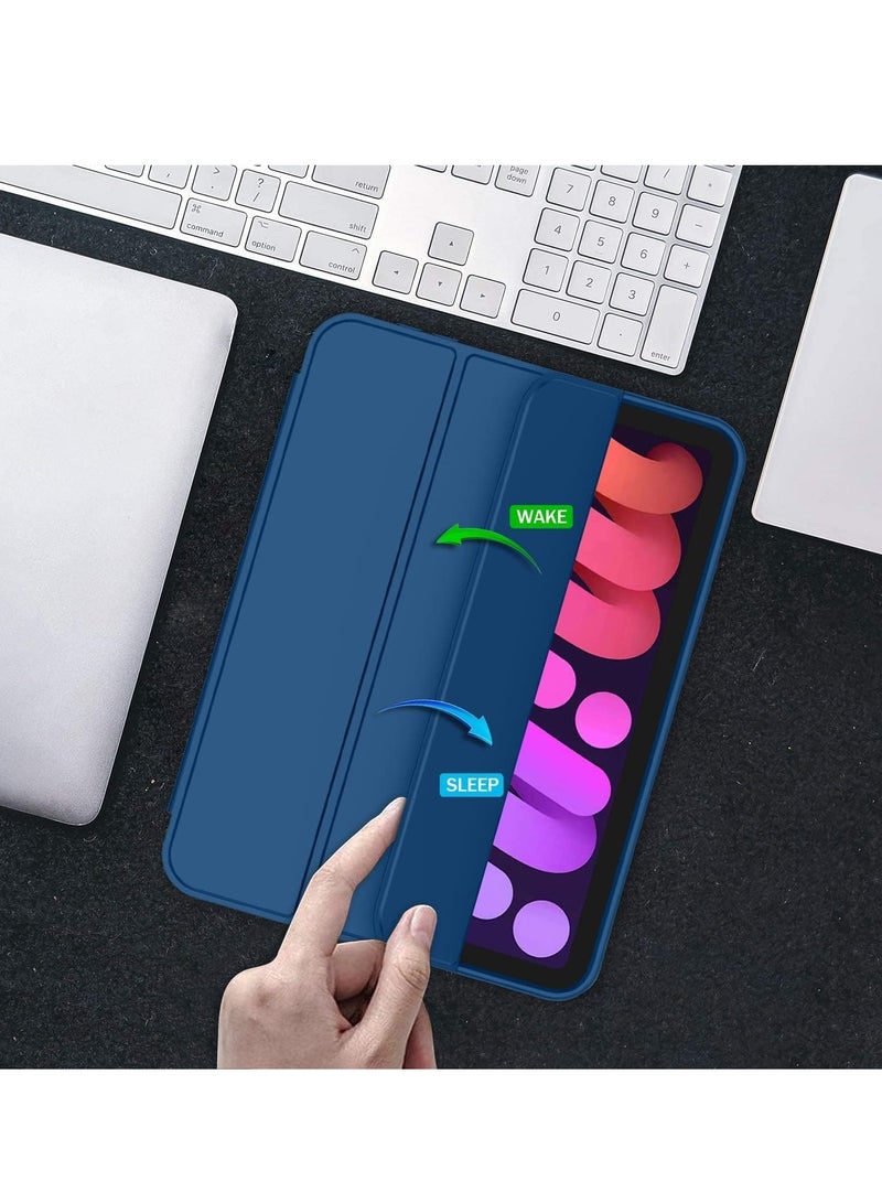 JAJEEK New Smart Case with Pencil Holder Compatible with iPad Mini 7 – Tri-Fold Smart Case with Soft TPU Back, Auto Wake/Sleep, Dustproof & Anti-Fingerprint, Heavy Duty Protection, Ultra-Slim & Lightweight - Image 4