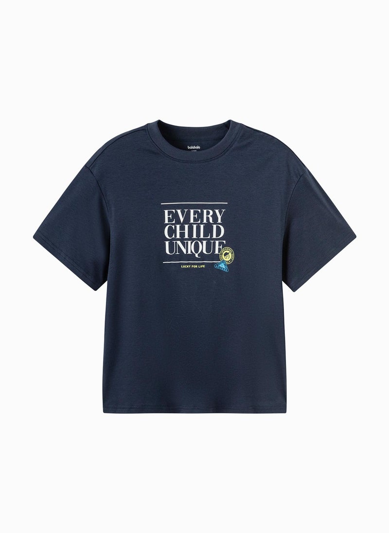 Balabala Kids Boys Round neck short-sleeved T-shirt - Image 1