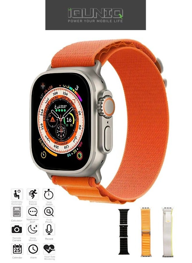 IQUNIQ IQUNIQ Smart watch Ultra 8, Three Straps, Charging cable, Ultra8  - Image 1