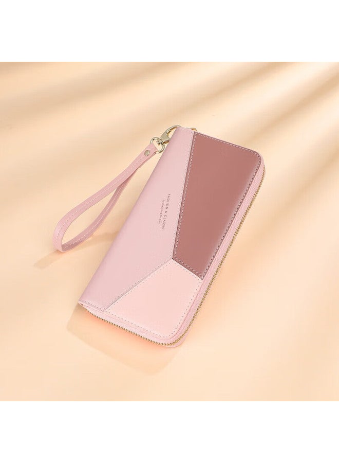Yuyula Leather Women's Wallet, Long Zipper Purse, Mom's Clutch, Multi-card Slots, Multifunctional, Large Capacity Coin Purse - Image 2