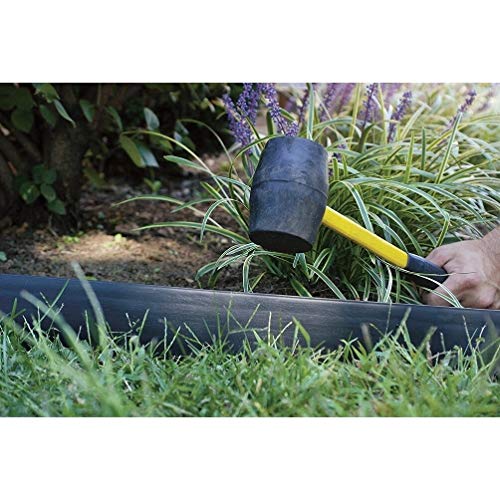 EasyFlex Pound-in Landscape Edging with Anchoring Stakes, 4.5 in. Straight Top Plastic Garden Border, 20 Foot Kit, Black, (3500-20C-3) - Image 4