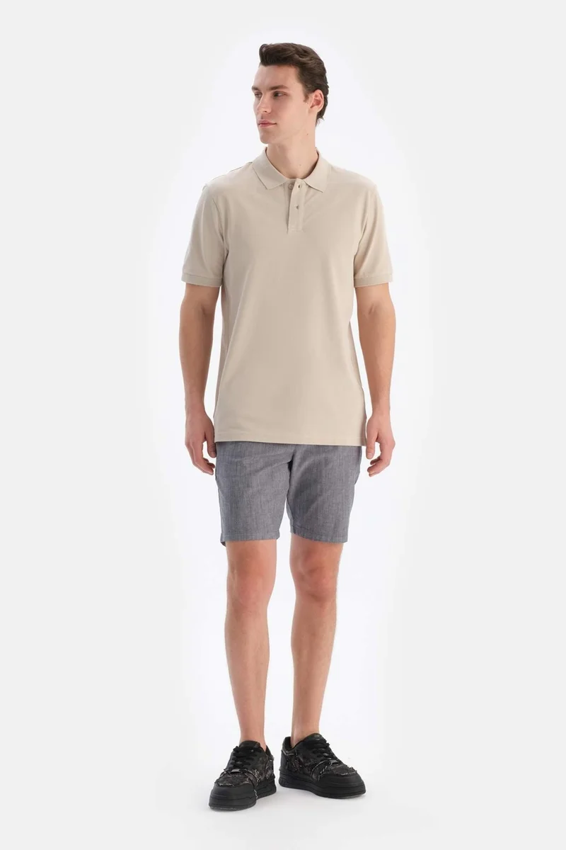 dagi Navy Blue Woven Shorts