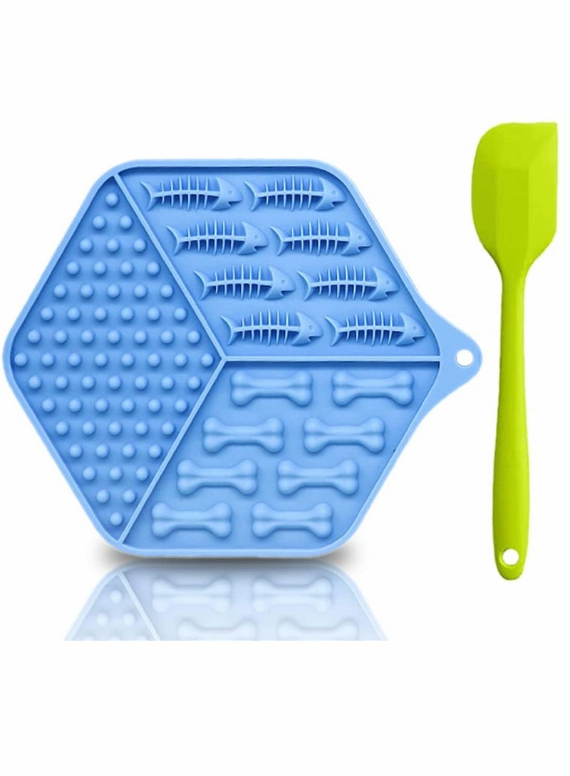 KASTWAVE Lick Mat, Suction Cups, Silicone Dog Licking Mat, Dog Slow Feeder Lick Pad for Pet Bathing, Grooming, Training - Image 1