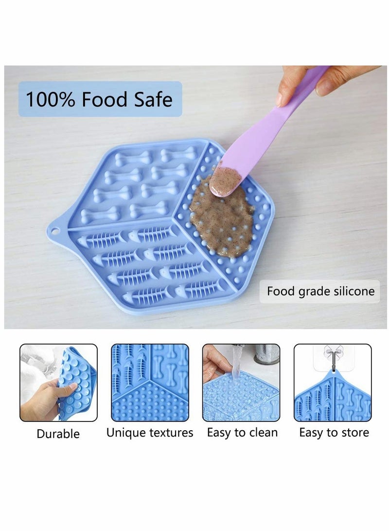 KASTWAVE Lick Mat, Suction Cups, Silicone Dog Licking Mat, Dog Slow Feeder Lick Pad for Pet Bathing, Grooming, Training - Image 3