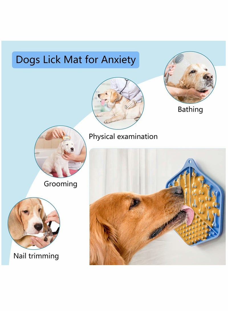 KASTWAVE Lick Mat, Suction Cups, Silicone Dog Licking Mat, Dog Slow Feeder Lick Pad for Pet Bathing, Grooming, Training - Image 2