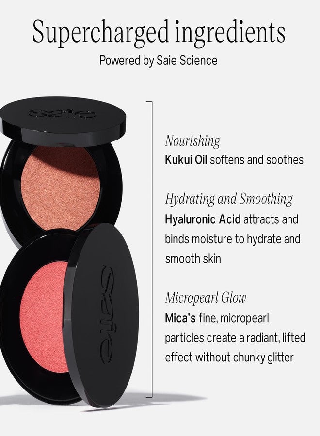 Saie Glow Sculpt Multi-Use Highlighter + Cream Blush - Lightweight with Hyaluronic Acid + Micropearl for Radiant, Glowing Skin - Pinkglow (.02 oz) - Image 2
