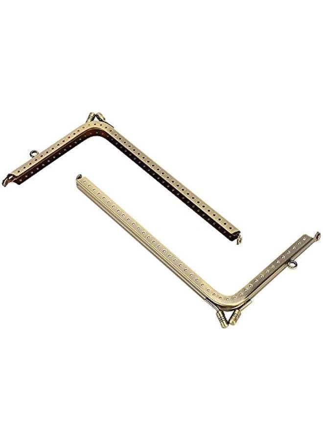 DIY Handbag Making Accessory, 7.3/18cm Metal Frame, Purse Bag Metal Frame with Kiss Clasp Lock, Clutch Purse Frames, for Purse Making DIY Bag - Image 1