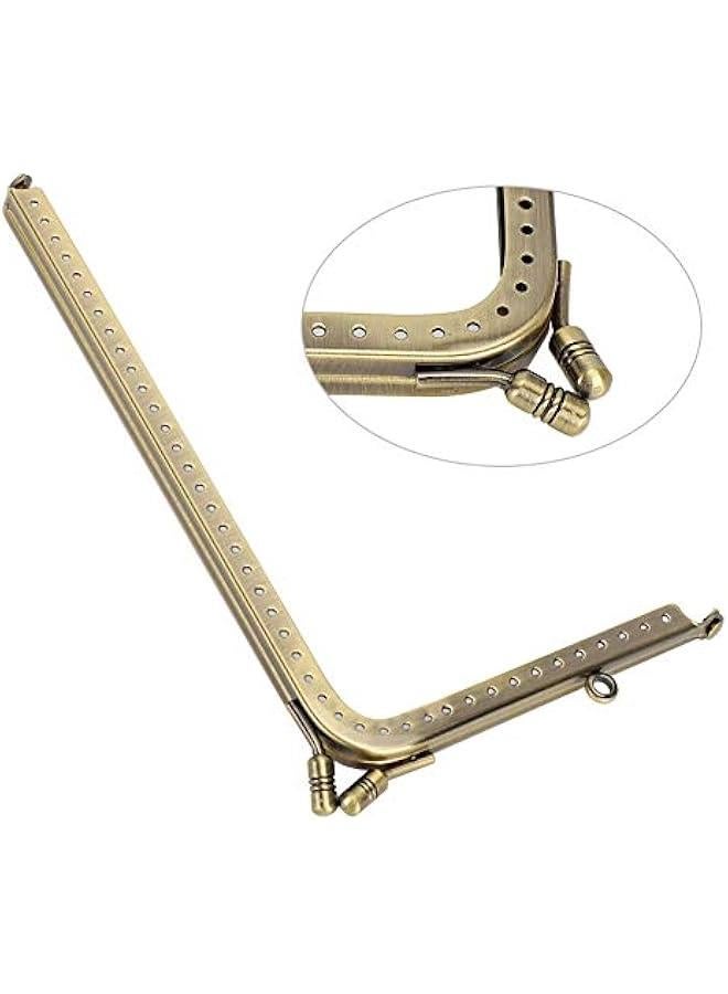 DIY Handbag Making Accessory, 7.3/18cm Metal Frame, Purse Bag Metal Frame with Kiss Clasp Lock, Clutch Purse Frames, for Purse Making DIY Bag - Image 4