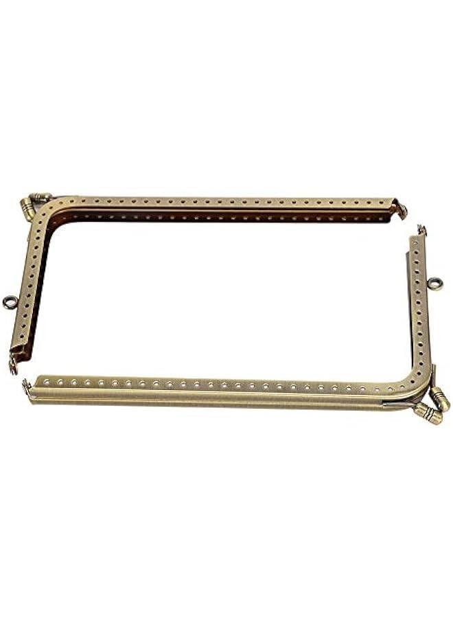DIY Handbag Making Accessory, 7.3/18cm Metal Frame, Purse Bag Metal Frame with Kiss Clasp Lock, Clutch Purse Frames, for Purse Making DIY Bag - Image 5