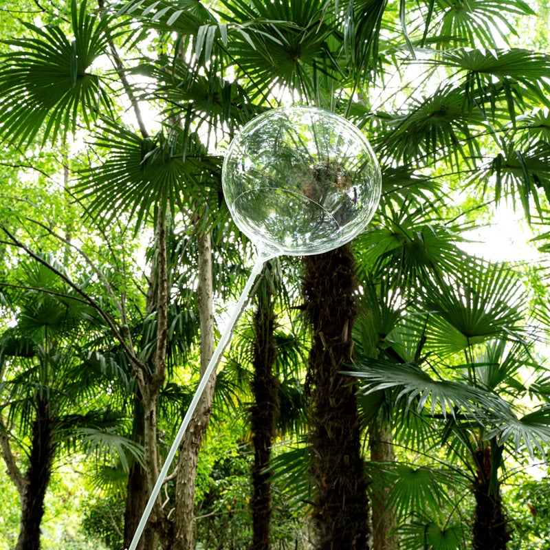 Restaurantware-Balloonify 20 Inch Clear Bobo Balloons, 10 Transparent Balloons - Color Handles, Air Or Helium, Plastic Bobo Balloons, Decoration For Birthday, Wedding, Or Graduation - Image 4