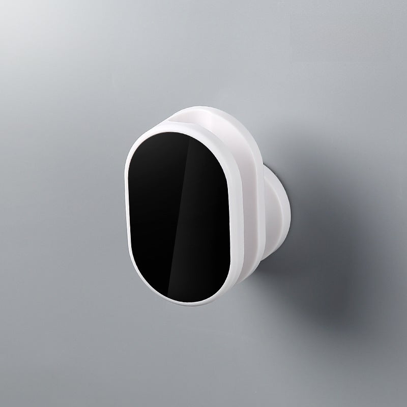 Shower bracket universal shower head nozzle hanger non-perforated suction cup holder adjustable bathroom rain base(Nordic Black) - Image 1