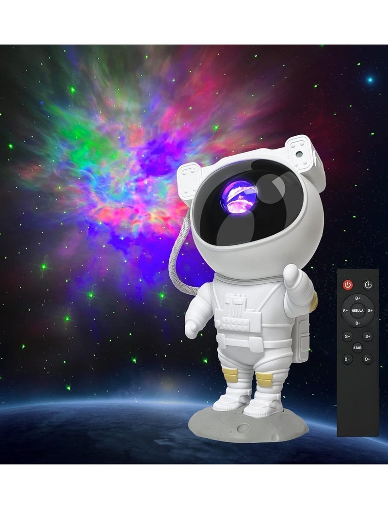 Space Buddy Projector, Astronaut Light Projector, Star Galaxy Night Lights, Nebula Galaxy with Timer and Remote, Kids Gaming Room Bedroom Decor, Christmas, Great Gift for Kids. - Image 1