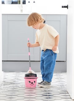 CASDON Hetty Mop & Bucket: Branded Toy Cleaning Set With Henry’S Cheeky Face, For Children Aged 3+ (Pink)  - Image 4