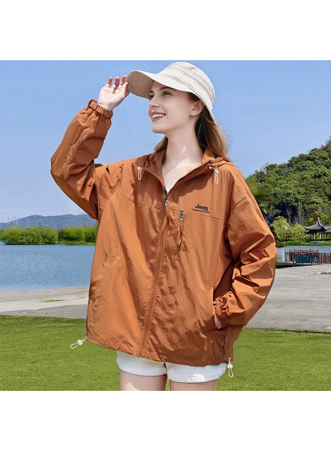 جيب سترة الجبل للزوجين للحماية من الشمس - معطف رياضي خفيف الوزن غير محدد الجنس للجري، قبة تنفس في الهواء الطلق مظللة للنساء - Image 4