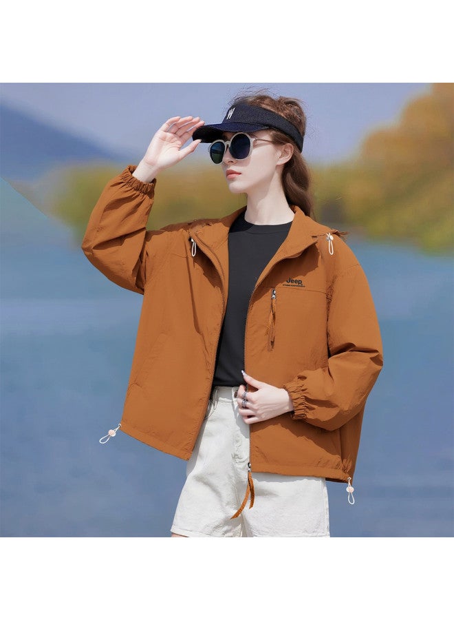 جيب سترة الجبل للزوجين للحماية من الشمس - معطف رياضي خفيف الوزن غير محدد الجنس للجري، قبة تنفس في الهواء الطلق مظللة للنساء - Image 3