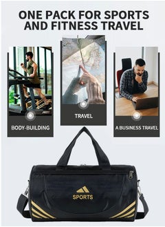 GROIC Sports Gym Bag for Women and Men,Small Sports Duffle Bag with Shoulder Strap and Handbag,Sports Shoulder Bag,Outdoor Large-capacity Travel Bag  - Image 4