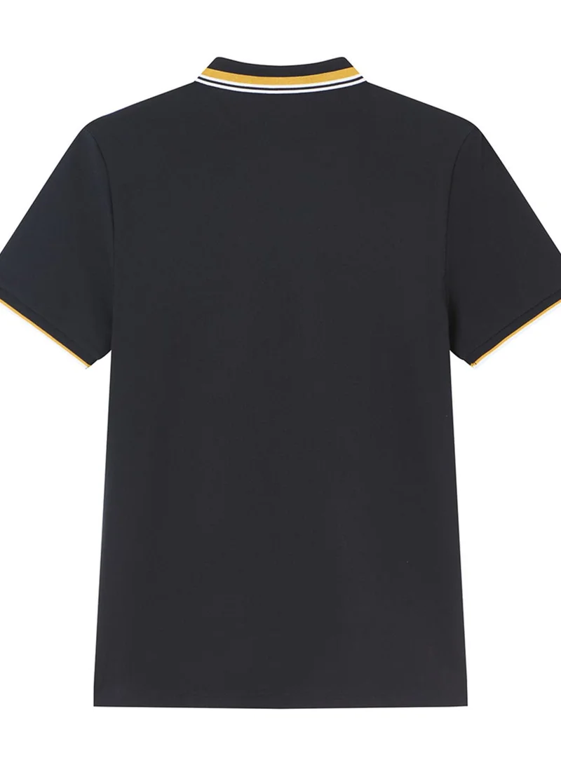 GIORDANO  Men’s Slim Pique Polo with Contrast Collar & Signature Embroidery for Men | Best Price UAE