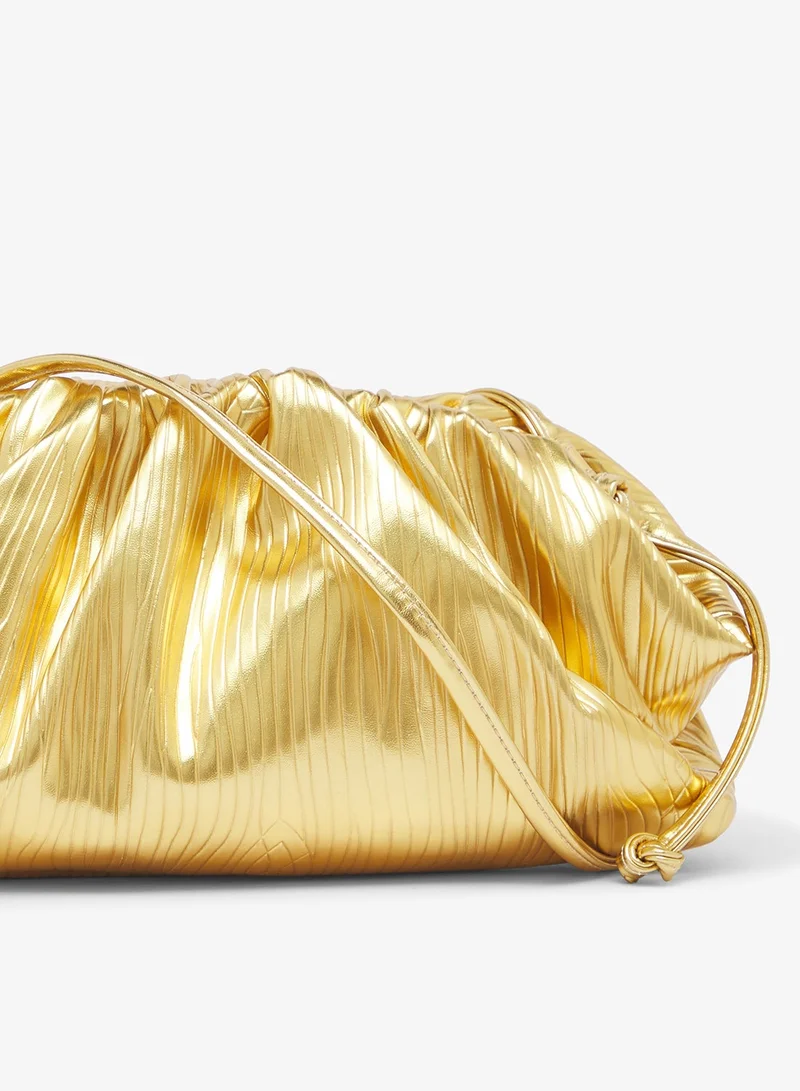 Glamorous GOLD Mini Pillow Clutch for Women | Best Price UAE