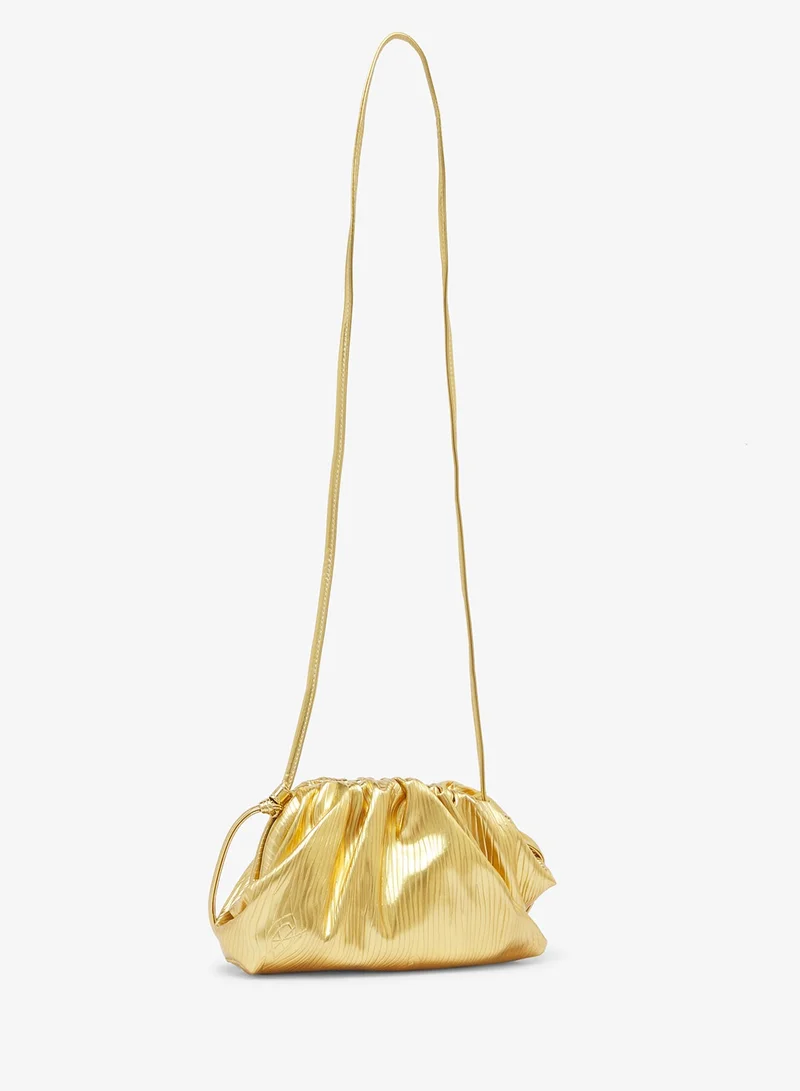 Glamorous GOLD Mini Pillow Clutch for Women | Best Price UAE