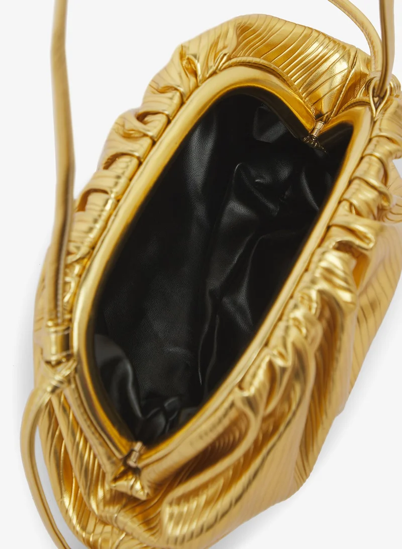 Glamorous GOLD Mini Pillow Clutch for Women | Best Price UAE