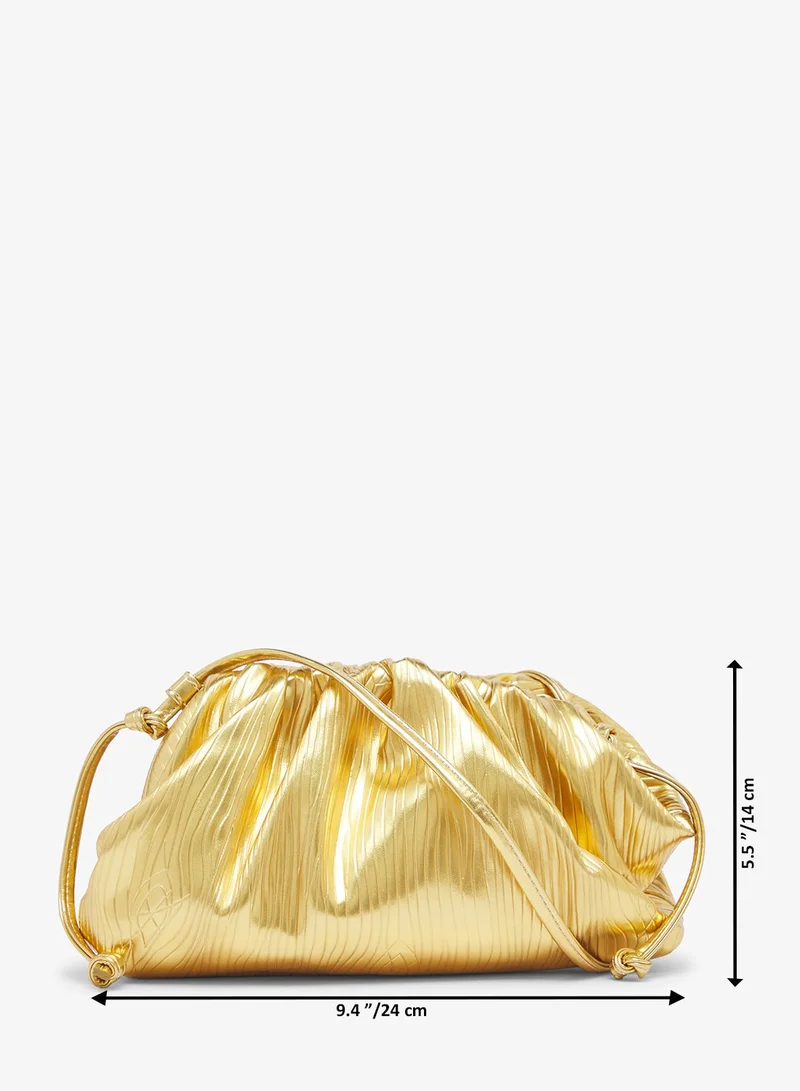 Glamorous GOLD Mini Pillow Clutch for Women | Best Price UAE