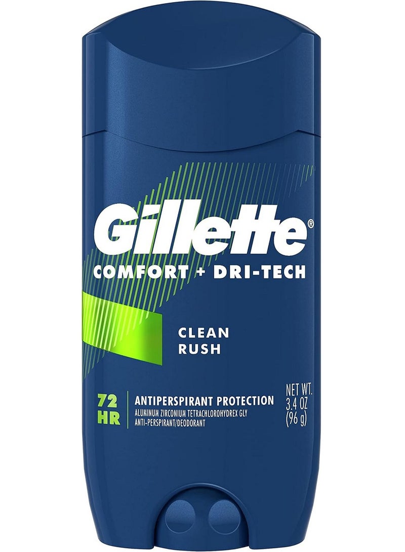 Gillette Comfort + Dri-Tech Deo Clean Rush 96 G - Image 1