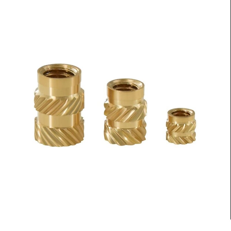 3DINNOVATIONS Brass Nuts Inserts Embedment Nut M3 M4 M5 Thread Brass Knurled Nuts Threaded Heat Set for 3D Printed Parts Moulded Parts 3D Printer and More Projects 10pcs EachSet of 30pcs - Image 1