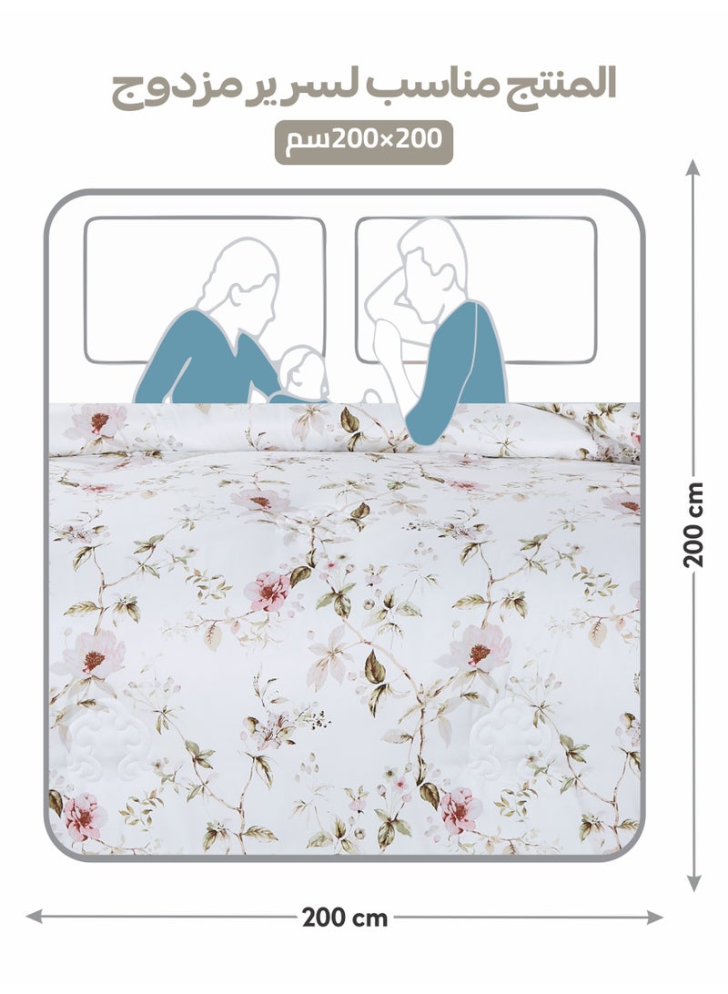 Doona Printed 6-Pcs King Comforter Bedding Set Fits 200x200cm -Includes Comforter, Fitted Sheet, Pillow Shams & Pillowcases – Soft Microfiber Fabric with Soft 350 GSm Filling - Image 3