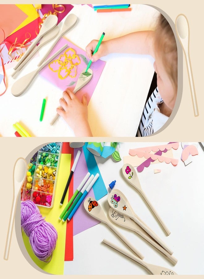 اياستي مجموعة إيستي المكونة من 50 قطعة من الملاعق الخشبية بطول 9.8 بوصة، مثالية للطبخ، بمقابض طويلة، وملاعق تقليب، وملاعق خلط بيضاوية الشكل، مناسبة للخبز والخلط والتقديم والتقليب والطبخ والتذوق والأعمال اليدوية. - Image 4