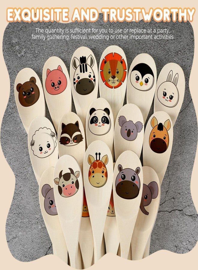 اياستي مجموعة إيستي المكونة من 50 قطعة من الملاعق الخشبية بطول 9.8 بوصة، مثالية للطبخ، بمقابض طويلة، وملاعق تقليب، وملاعق خلط بيضاوية الشكل، مناسبة للخبز والخلط والتقديم والتقليب والطبخ والتذوق والأعمال اليدوية. - Image 3