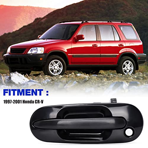 LCWRGS Front Driver Side Exterior Door Handle Compatible with Honda CRV 1997 1998 1999 2000 2001, Black, 77609 Outside Outer Door Handle - Image 2